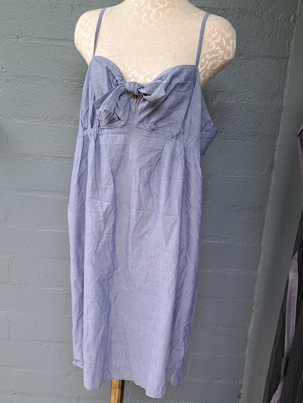 DKNY Chambray Blue Tie-Front dress